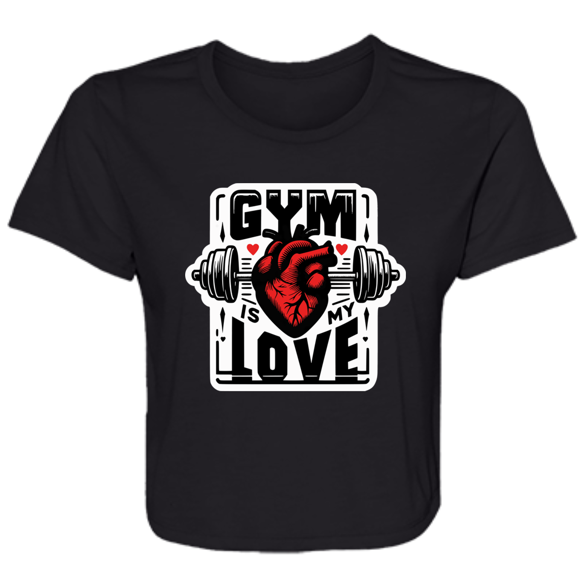 Gym is my Love Cropped Tee