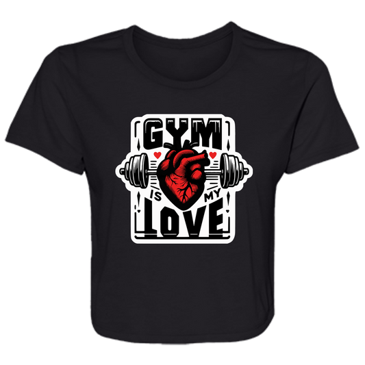 Gym is my Love Cropped Tee