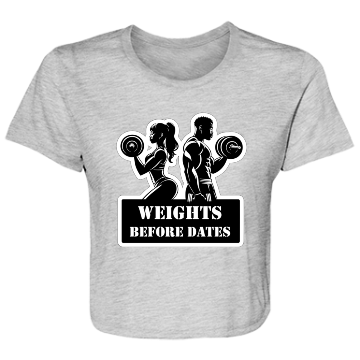 Weights Before Dates Cropped Tee