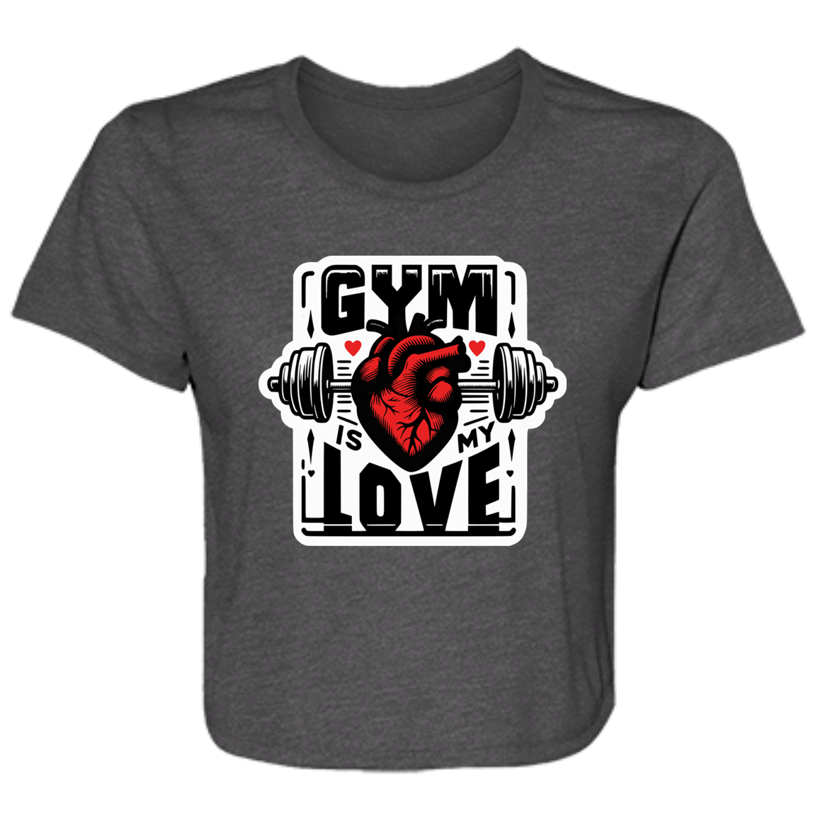 Gym is my Love Cropped Tee