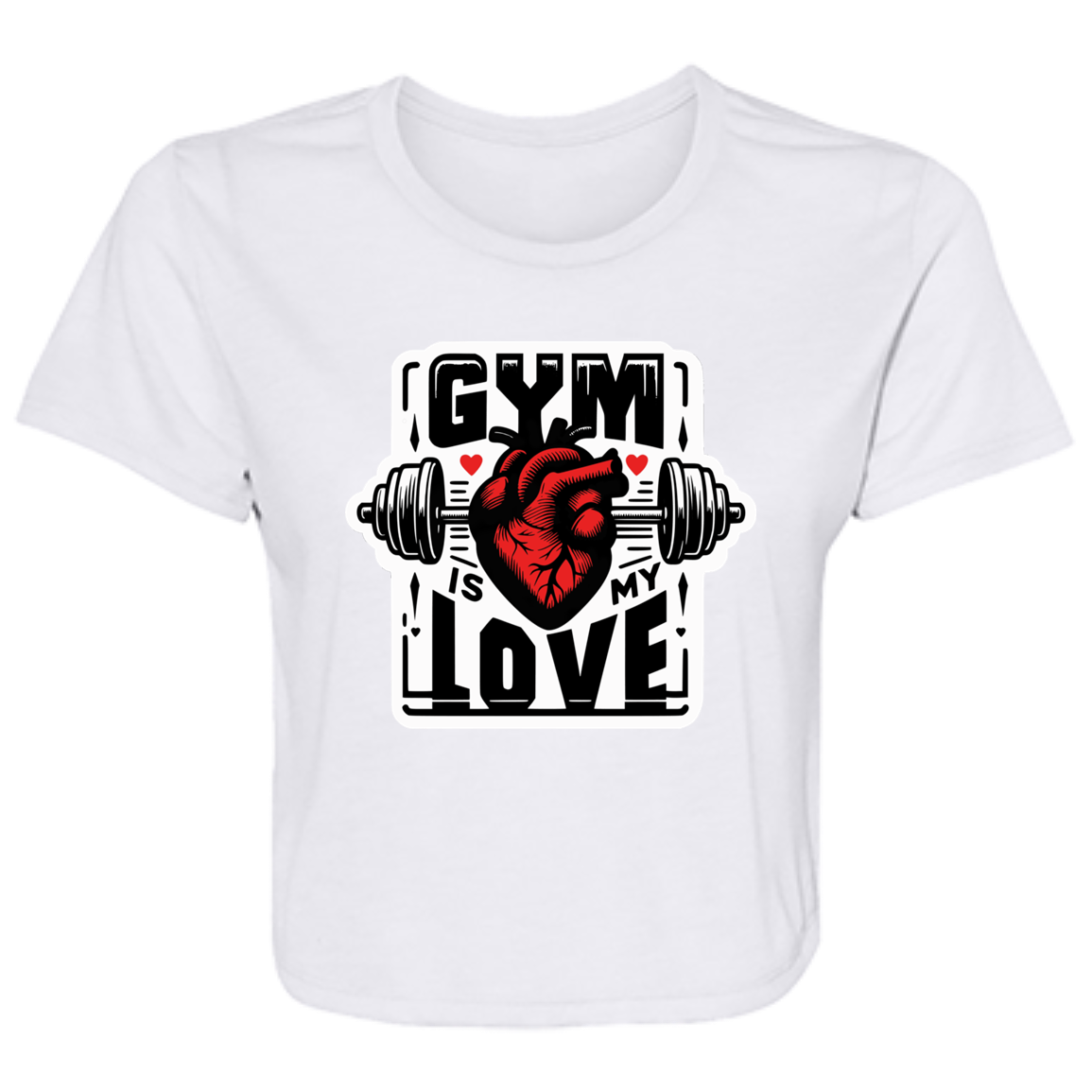 Gym is my Love Cropped Tee