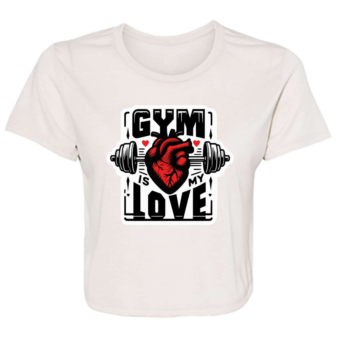 Gym is my Love Cropped Tee